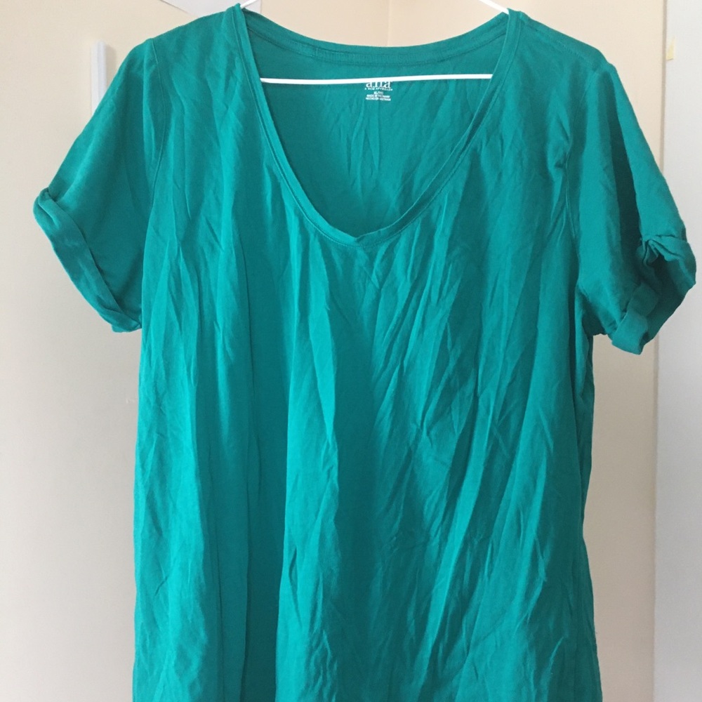 a.n.a- turquoise blouse